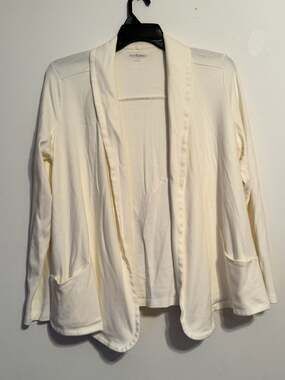 Kim Rogers Women's Open Front Cardigan Size L